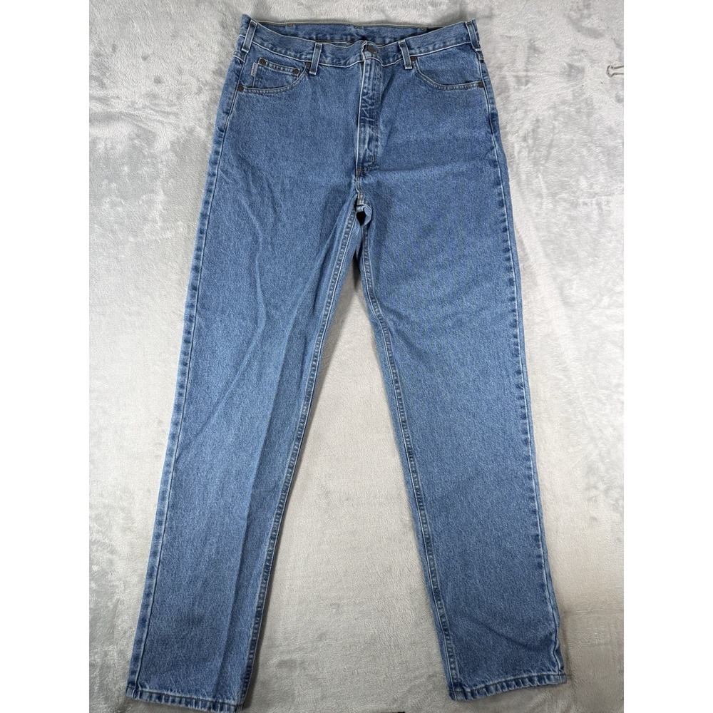 Carhartt Jeans Mens 38x36 Blue Denim Relaxed Fit B17 Vintage